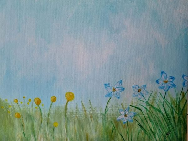 Artwork image - Billy Buttons and Blue Rain Lilys