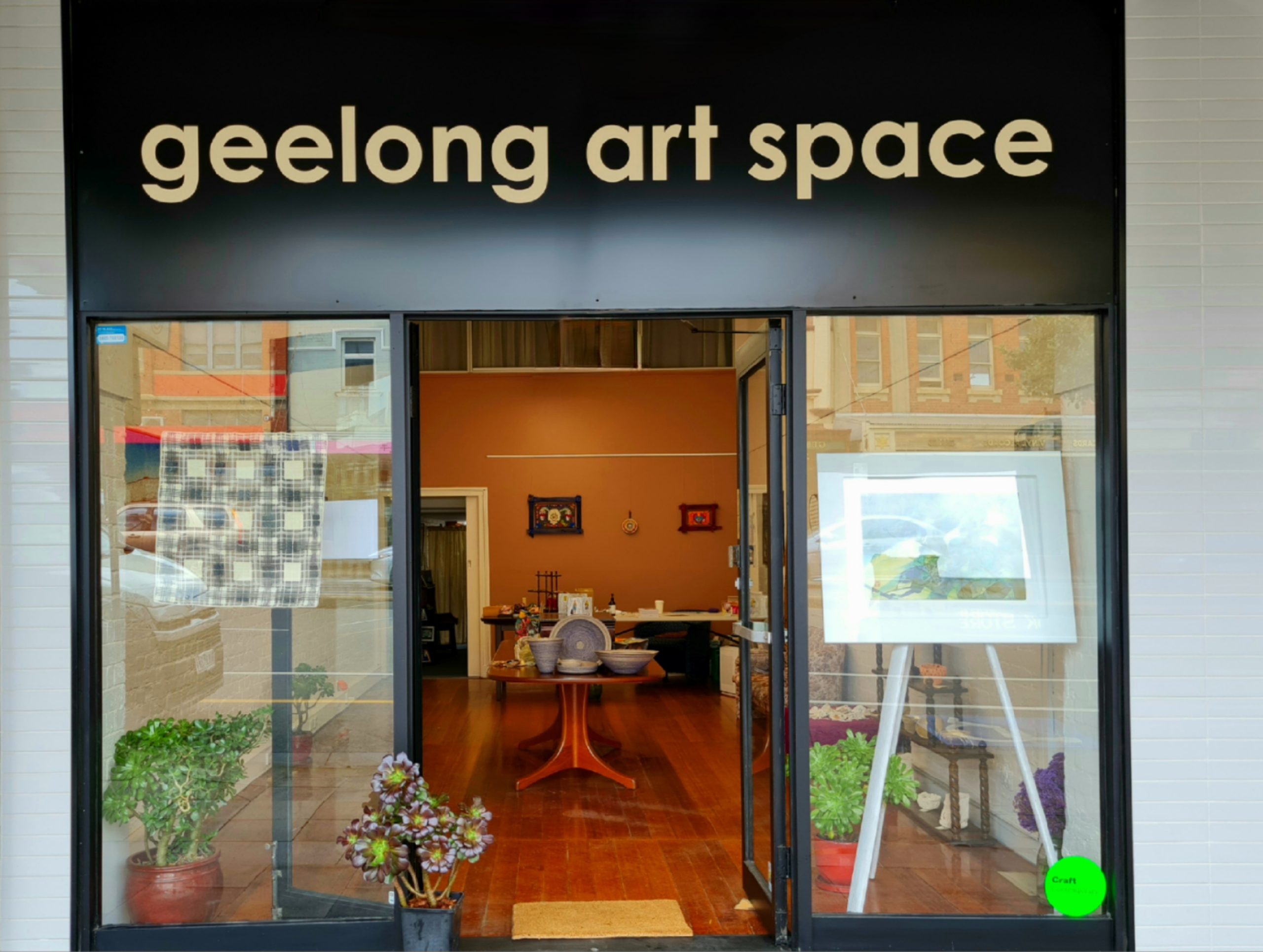 Geelong Art Space shopfront -